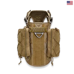 Tactical Dog Vest – MOLLE Outdoor Harness