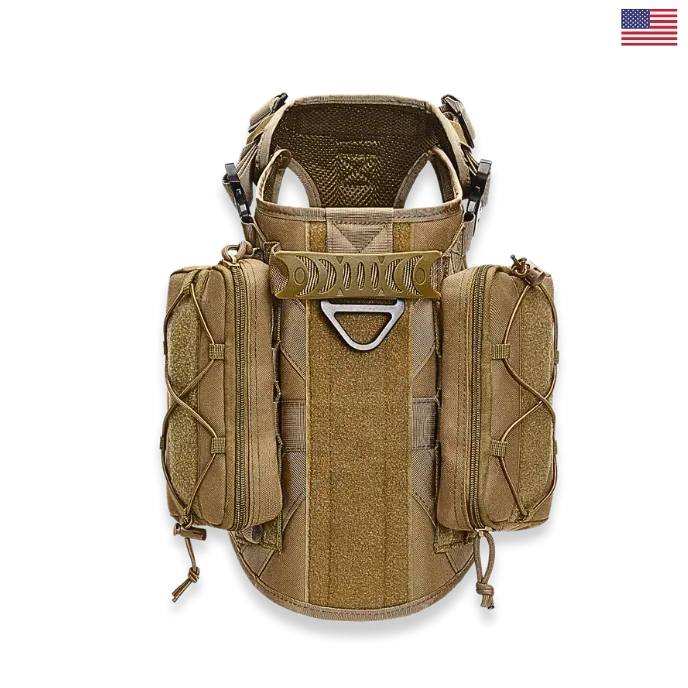 Tactical Dog Vest – MOLLE Outdoor Harness