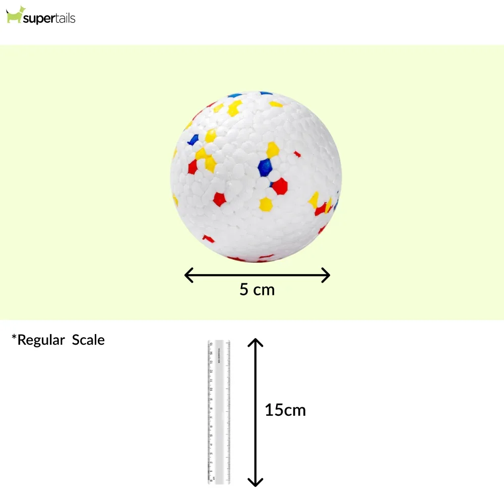Talking Dog Club Bloom Ball Indestructible Heavy Chew Toy for Dogs (White) - Image 2