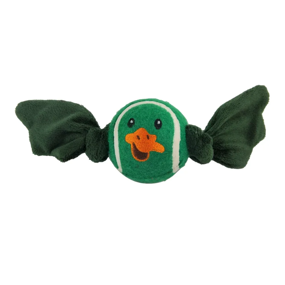 Talking Dog Club Duck Ball with Wings Toy for Dogs (Green)