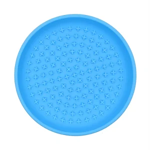 Talking Dog Club Lickables Licking Bowls for Dogs and Cats (Blue)