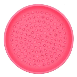 Talking Dog Club Lickables Licking Bowls for Dogs and Cats (Pink)