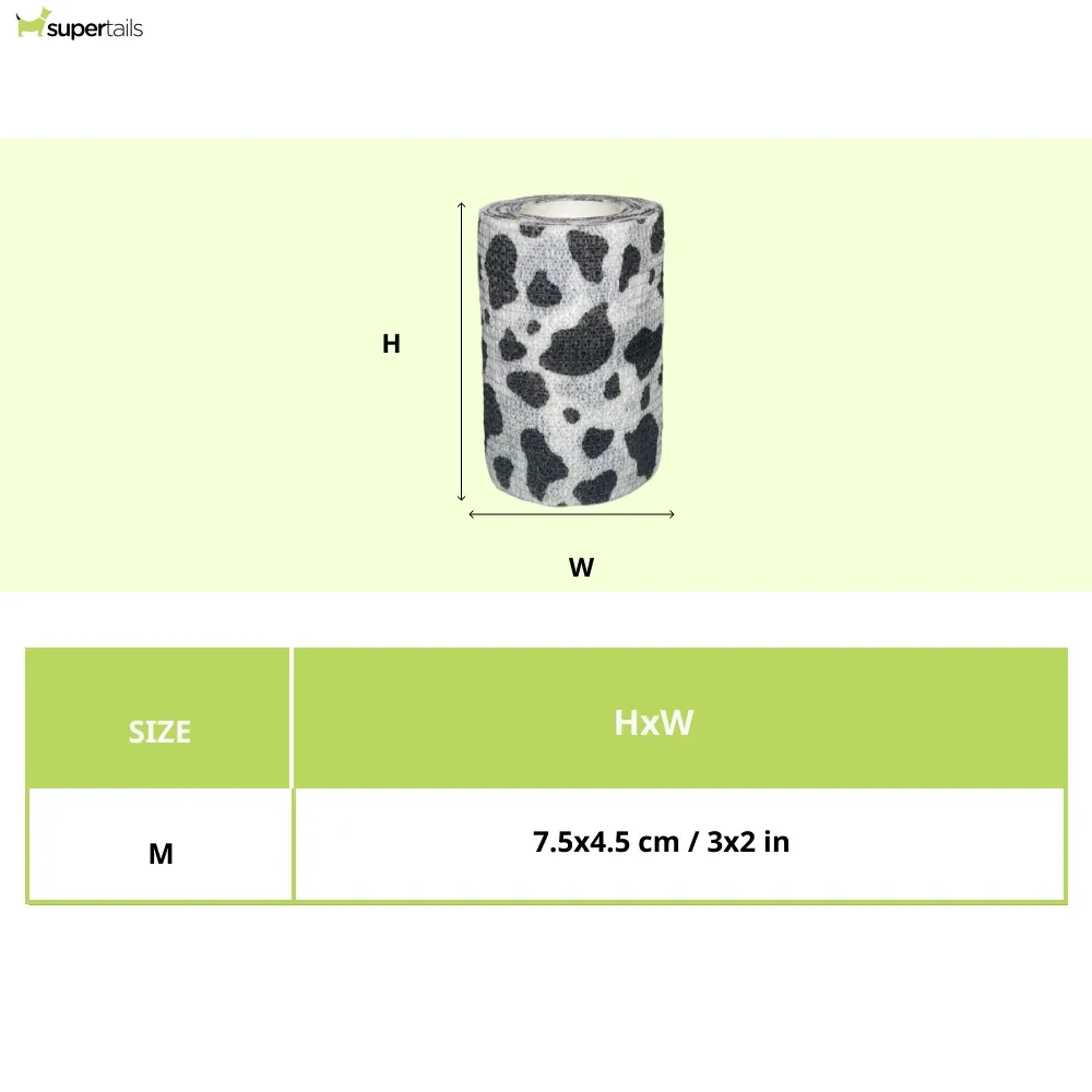 Talking Dog Club Self Adhesive Paws Wraps for Dogs (Black/White) - Image 2