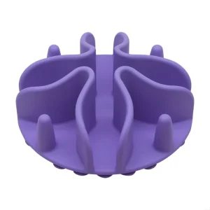Talking Dog Club Slow Feeder Bowl Attachment for Dogs and Cats (Purple)