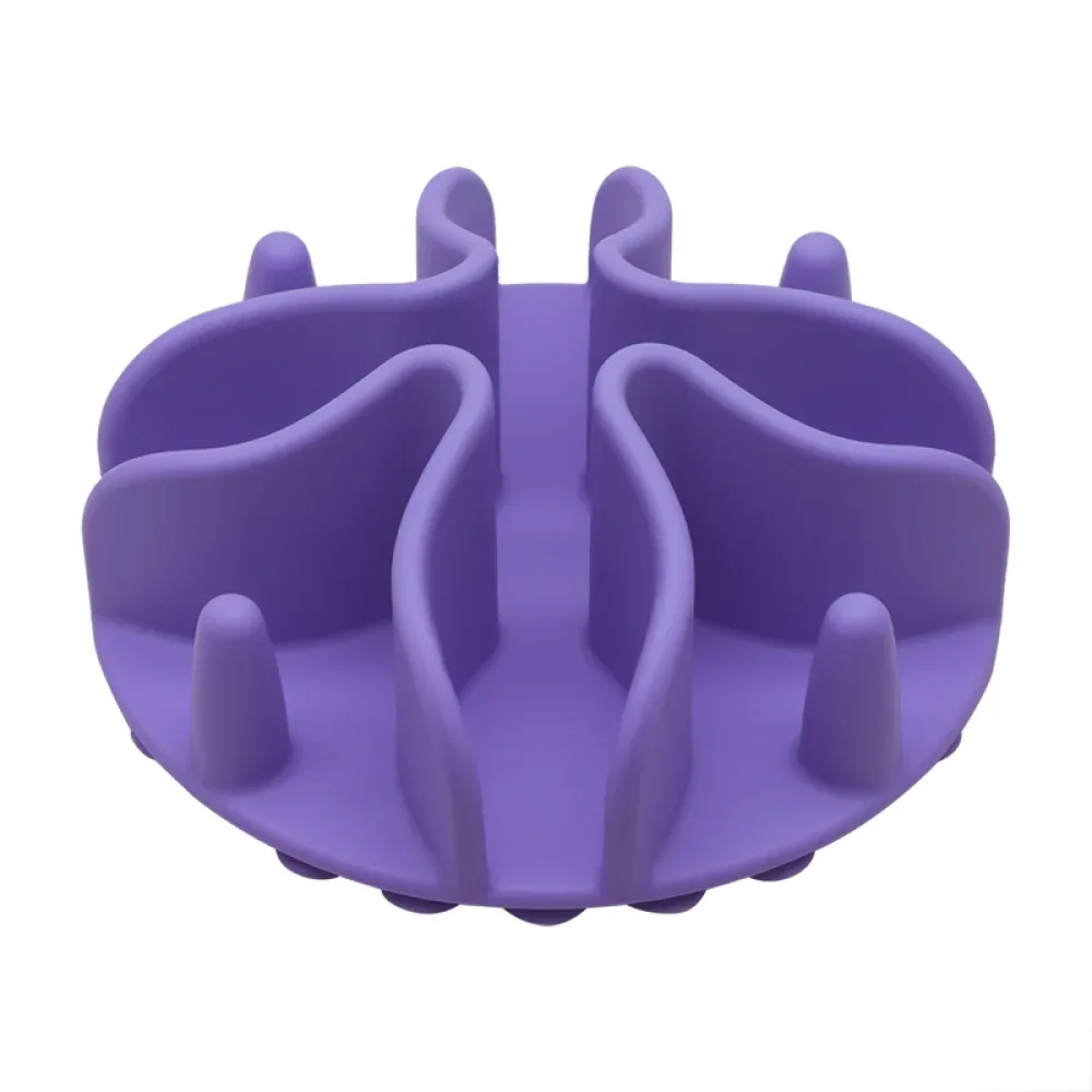 Talking Dog Club Slow Feeder Bowl Attachment for Dogs and Cats (Purple)