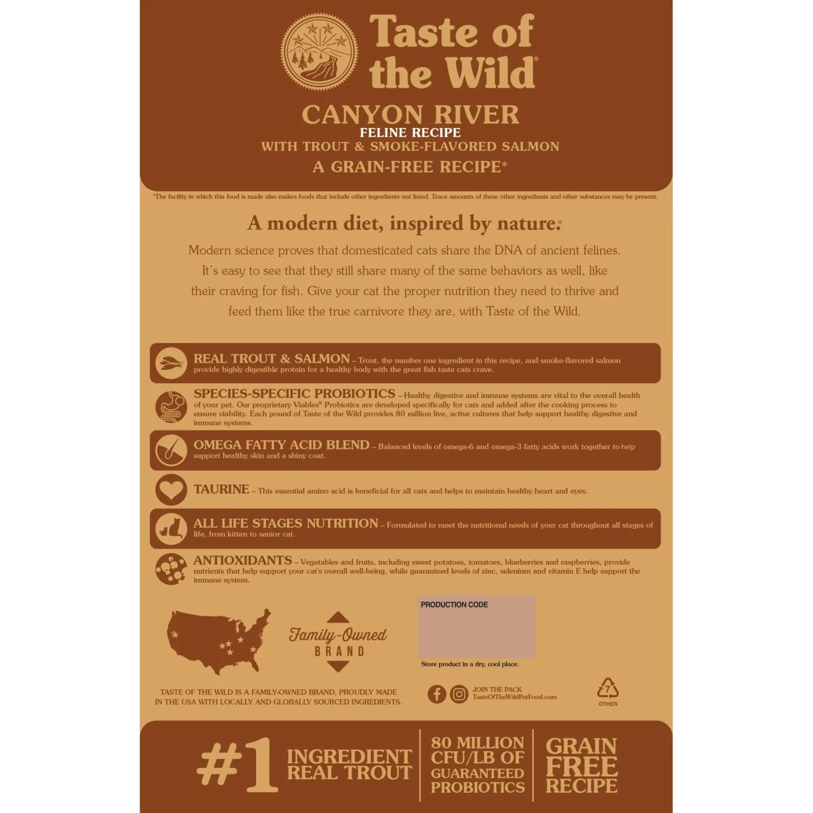 Taste of the Wild Canyon River Feline Recipe with Trout & Smoke-Flavored Salmon Dry Cat Food - Image 2