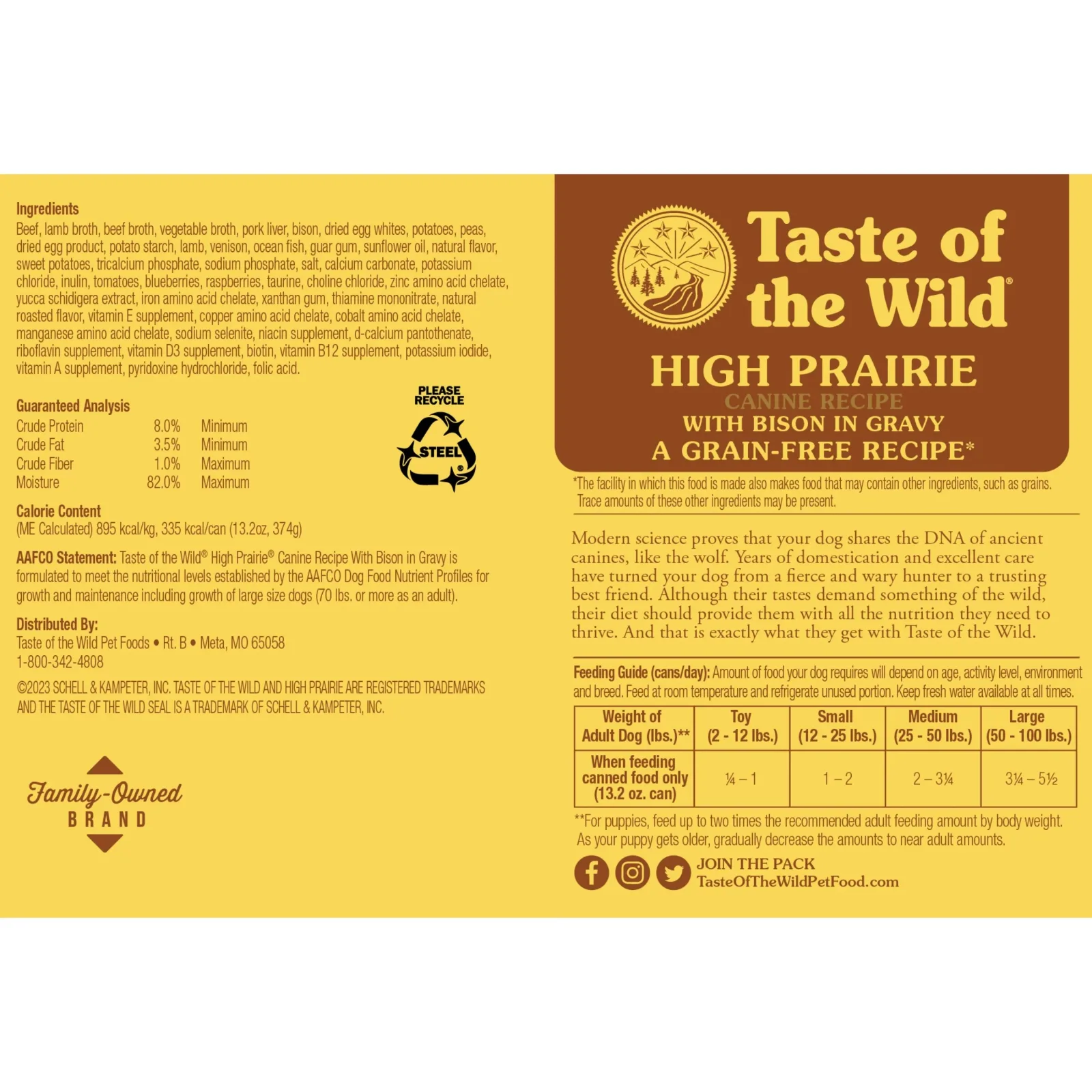 Taste of the Wild High Prairie Canine Recipe with Bison in Gravy - Image 2