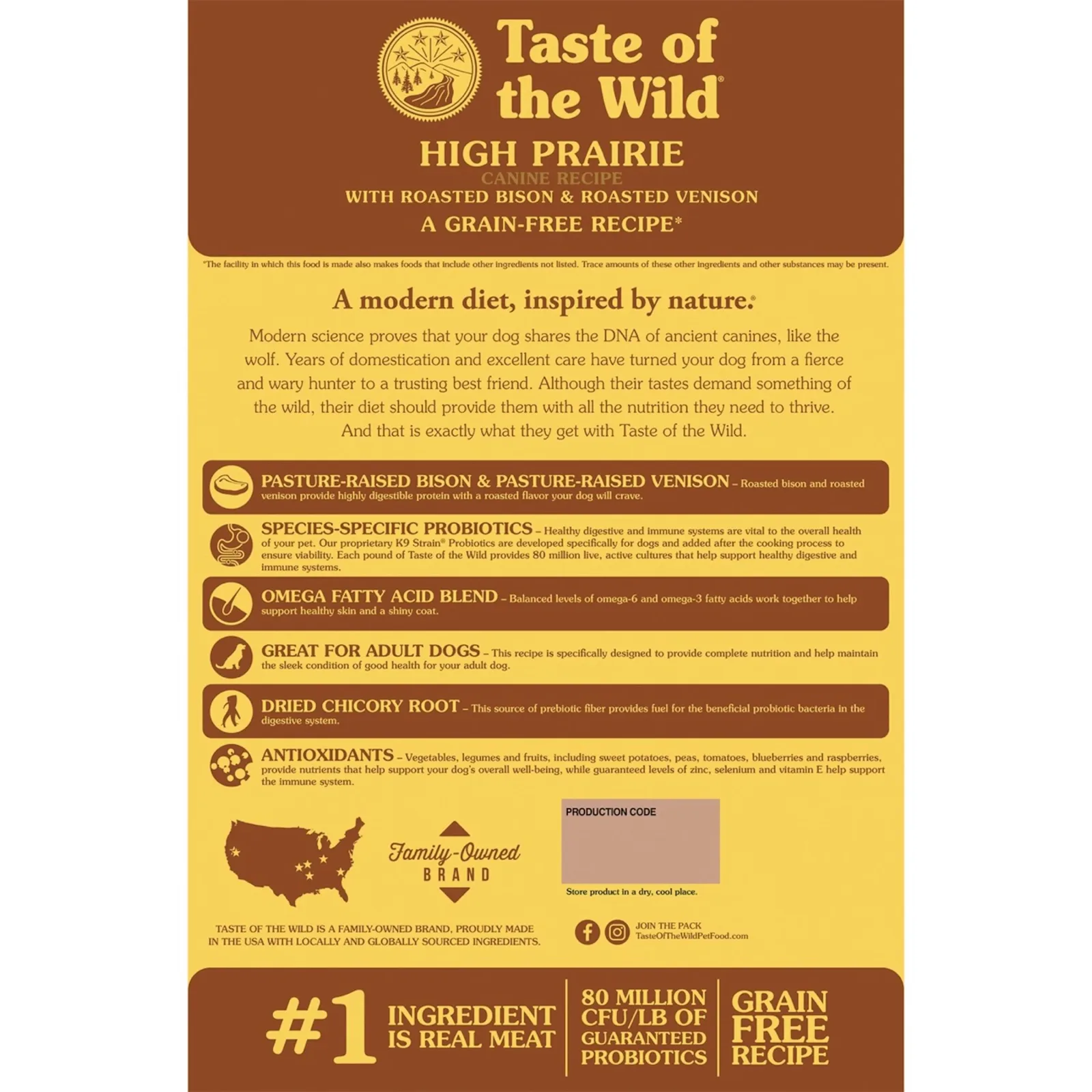 Taste Of The Wild High Prairie Dry Dog Food 28lb - Image 2