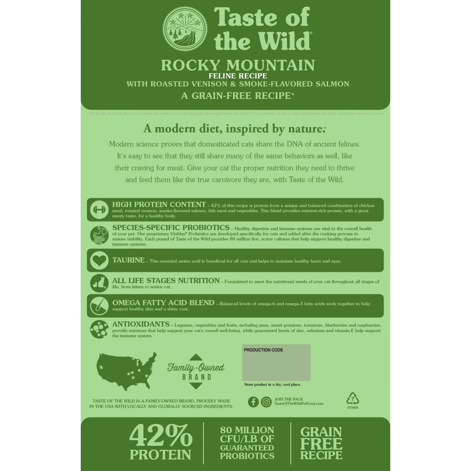Taste Of The Wild Rocky Mountain Dry Cat Food - Image 2