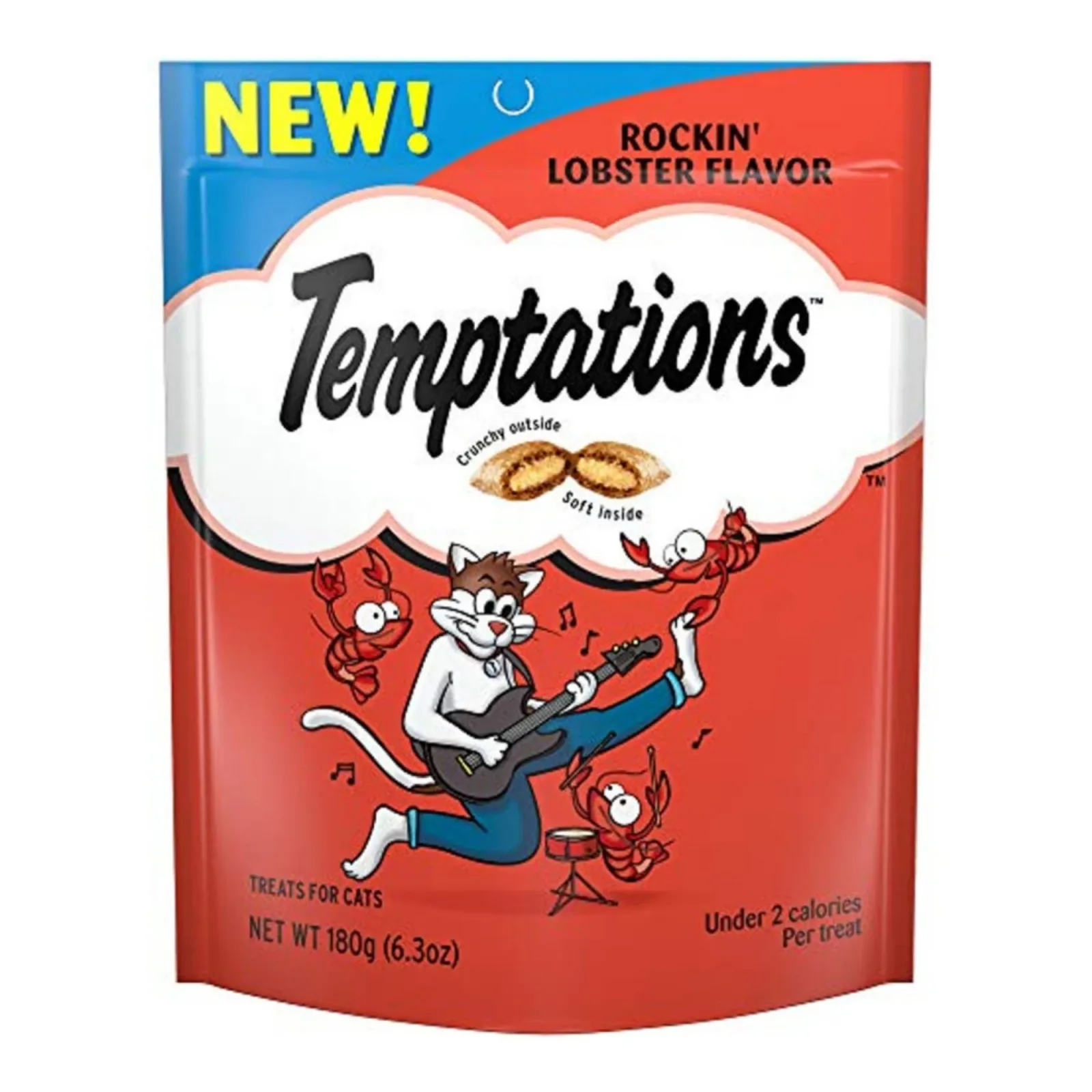 Temptations Classics Crunchy & Soft Adult Cat Treats Rockin' Lobster, 3 oz