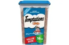 Temptations Classics Crunchy & Soft Adult Cat Treats Savory Salmon, 16 oz