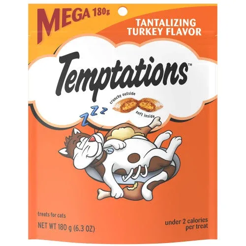 Temptations Classics Crunchy & Soft Adult Cat Treats Tantalizing Turkey 6.3oz - Image 2