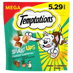 Temptations ShakeUps Clucky Carnival — Crunchy & Soft Chicken Cat Treats
