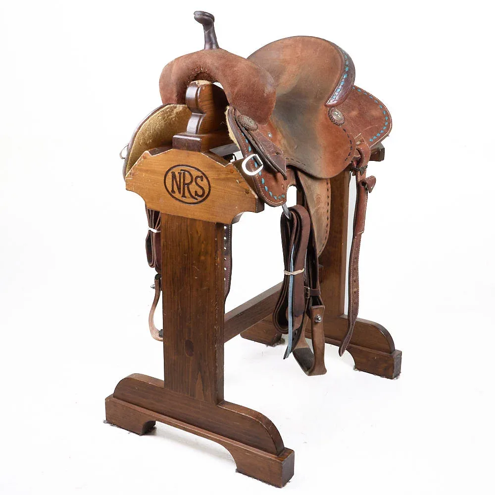 Teskey's Used 14.5in Roughout with Buckstitch Barrel Saddle