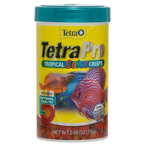 TetraPro Tropical Color Crisps Fish Food 2.65 oz - Image 2