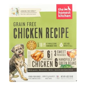 The Honest Kitchen Grain-Free Chicken Dog Food – 4 lb Box