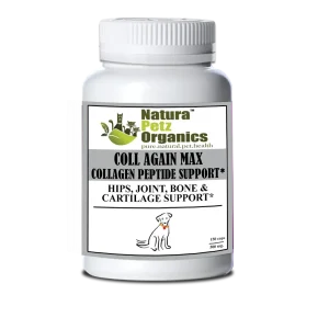 The Petz Kitchen Coll Again Max Collagen Peptide Support Capsules - Hip, Joint, Bone & Cartilage Support for Dogs & Cats