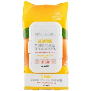 The Spathecary Glowing Vitamin C Facial Cleansing Wipes 60 ct.
