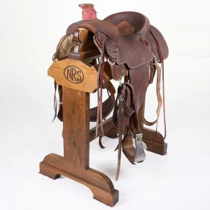 Three Forks Saddlery Used 14in Roughout Team Roping Saddle