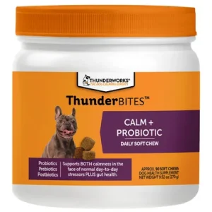 ThunderBites Calm + Probiotic Daily Soft Chew Dog Supplement