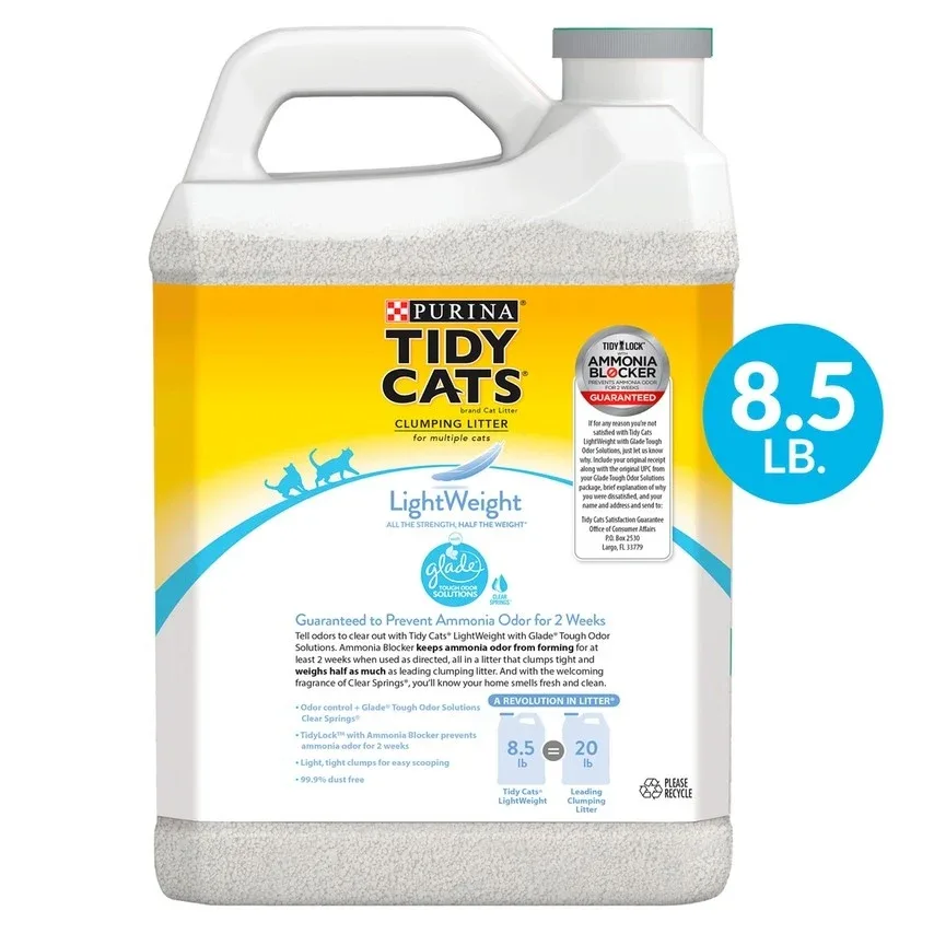 Tidy Cats Clear Springs Scent LightWeight Glade Tough Odor Solutions Clumping Cat Litter - Image 2
