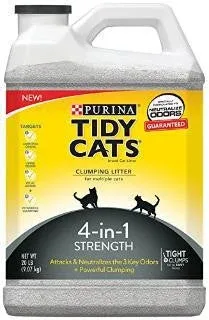 Tidy Cats Four-in-One Strength Litter 2/20lb Jug {l-1} 702038
