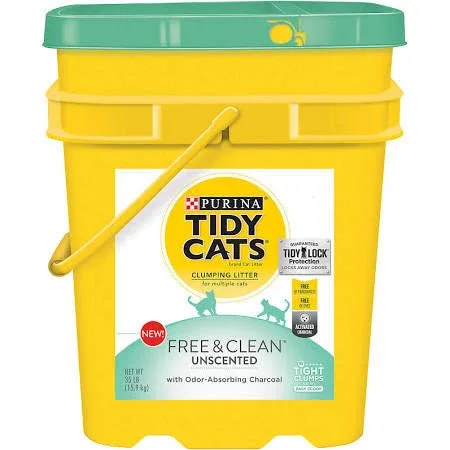 Tidy Cats Free & Clean Unscented Scoop Litter 35lb {L-1}702116