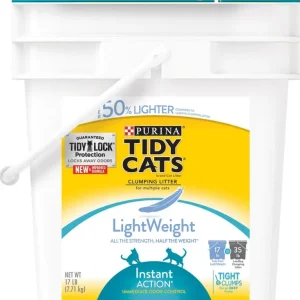 Tidy Cats Lightweight Instant Action Litter 17lb Pail {l-1} 702028