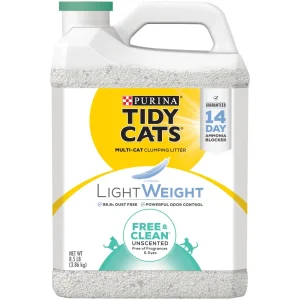Tidy Cats Low Dust Clumping Cat Litter Lightweight Free & Clean Unscented Multi Cat Litter
