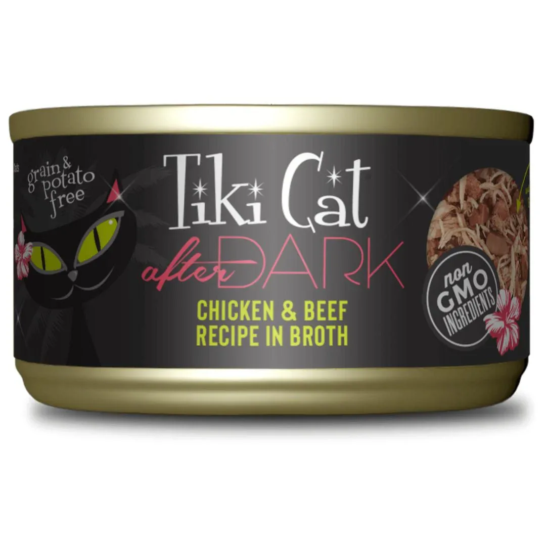 Tiki Cat After Dark Chicken & Beef Wet Cat Food, 2.8 oz, 12 ct