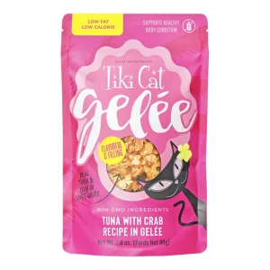 Tiki Cat Luau Lean Gelee Tuna & Crab Wet Cat Food, 2.8 oz each, Case of 12