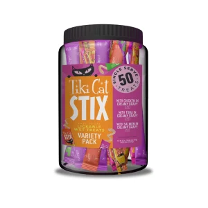 Tiki Cat Stix Lickable Wet Cat Treat Pouch Variety Pack 0.5 oz