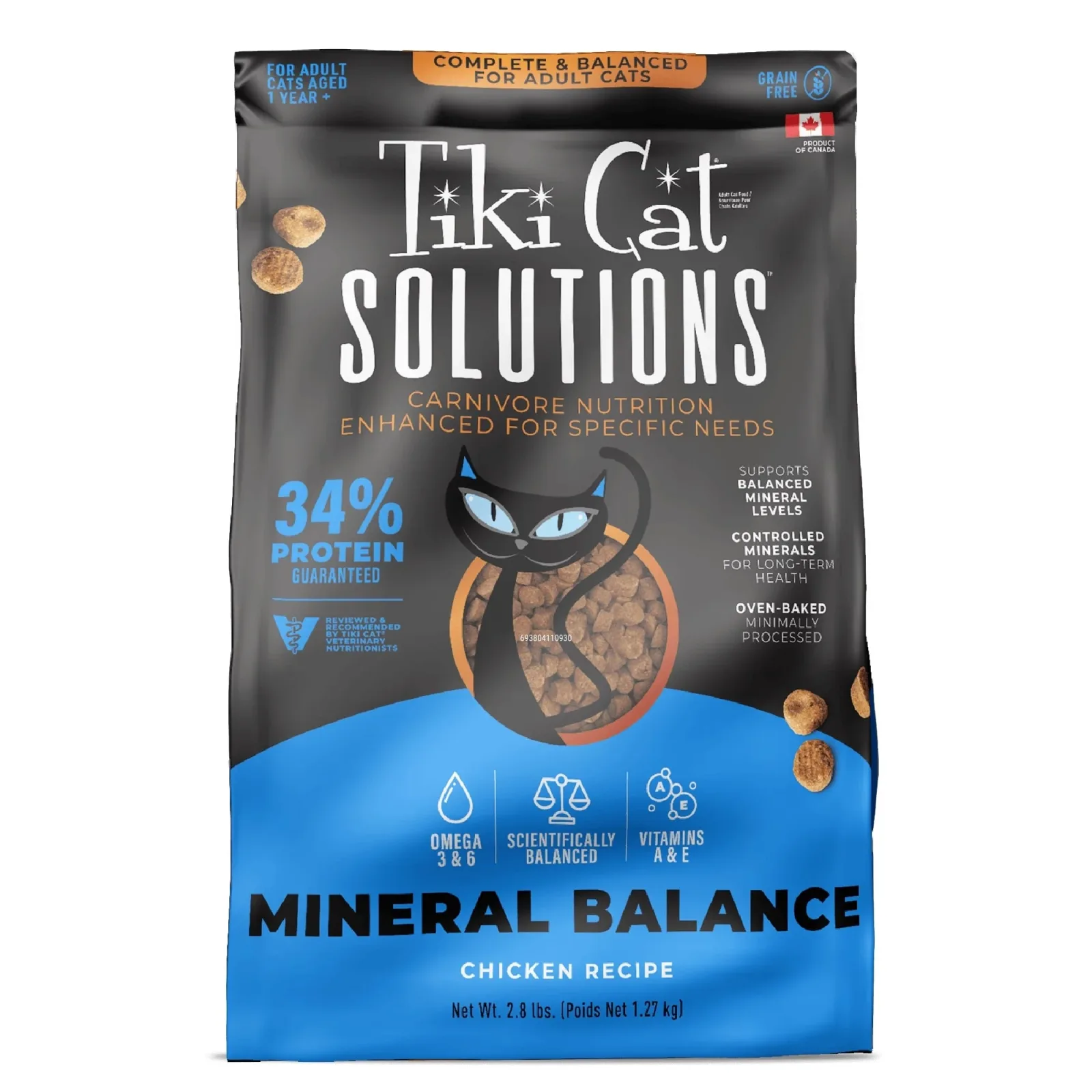 Tiki Pet Cat Solutions Mineral Balance Chicken 2.8 lb