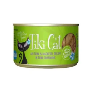 Tiki Pets Cat Papeeko Luau Ahi Tuna and Mackerel 6Oz (Case Of 8)