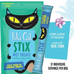 Tiki Pets Cat Stix Tuna 12/ 6oz {L+}