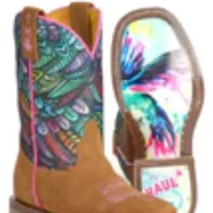 Tin Haul Childs Hummingbird Sole Sq Toe Boots