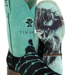 Tin Haul Ladies Barbwire Belle Square Toe Boots