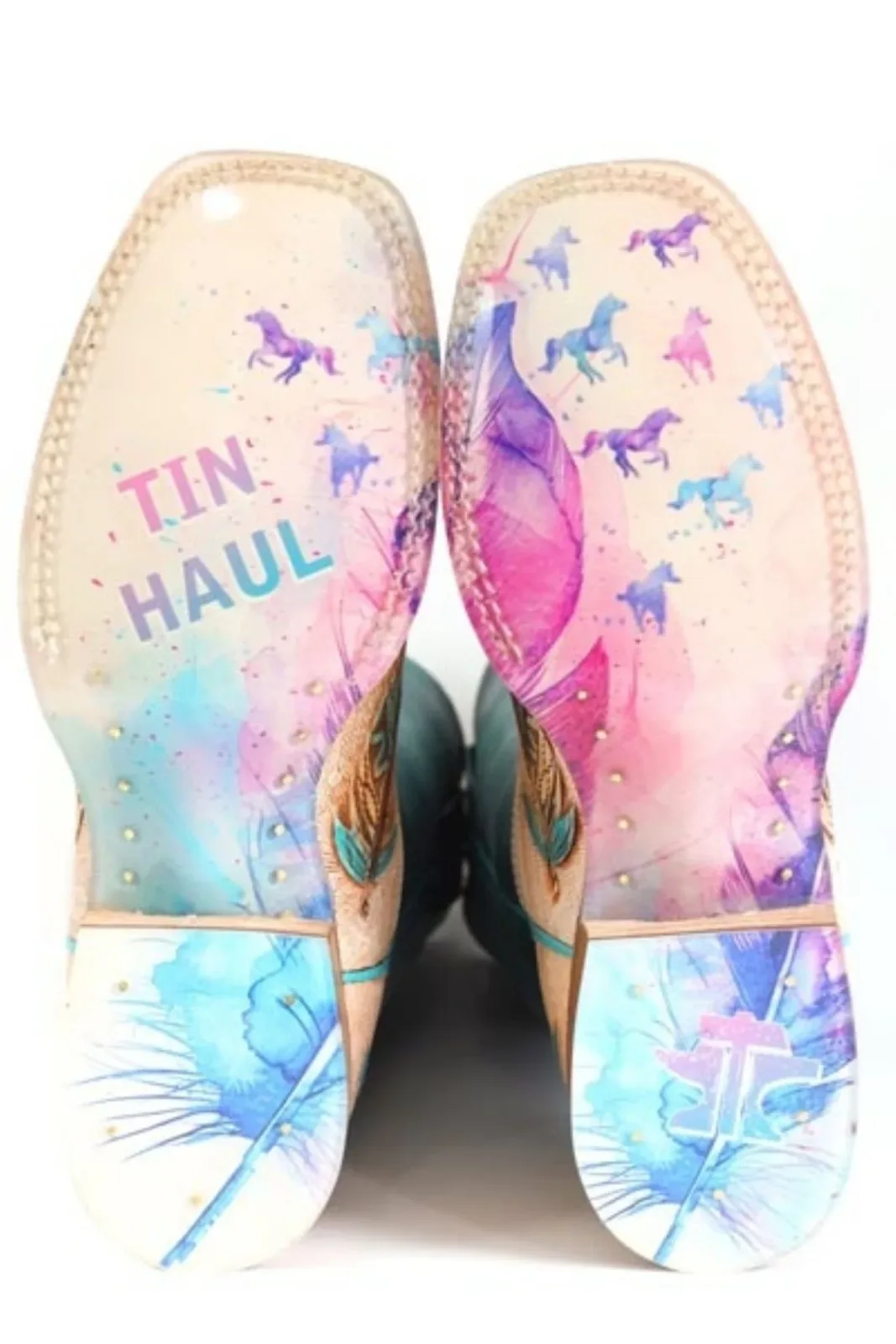 Tin Haul Ladies Birds Of A Feather Square Toe Boots - Image 2