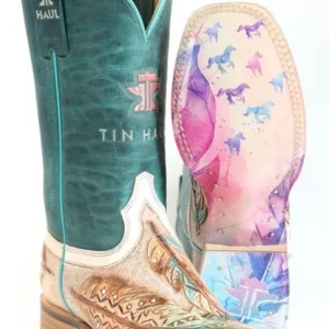 Tin Haul Ladies Birds Of A Feather Square Toe Boots