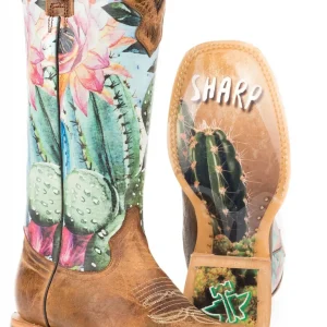 Tin Haul Ladies Cactilicious Square Toe Boots