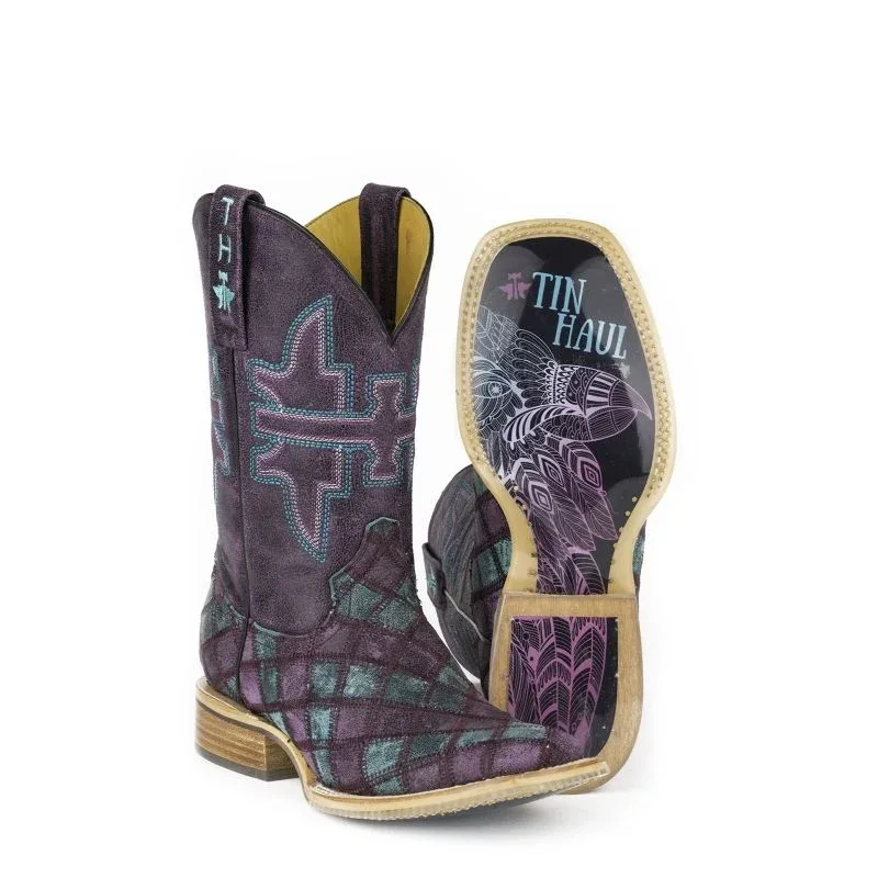 Tin Haul Ladies Chevron Square Toe Boots - Image 2