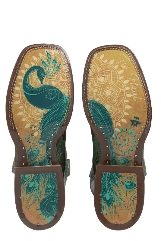 Tin Haul Ladies Feather Boots - Image 2