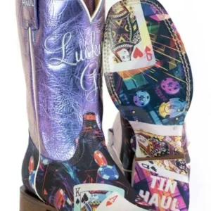 Tin Haul Ladies Lady Luck Square Toe Boots
