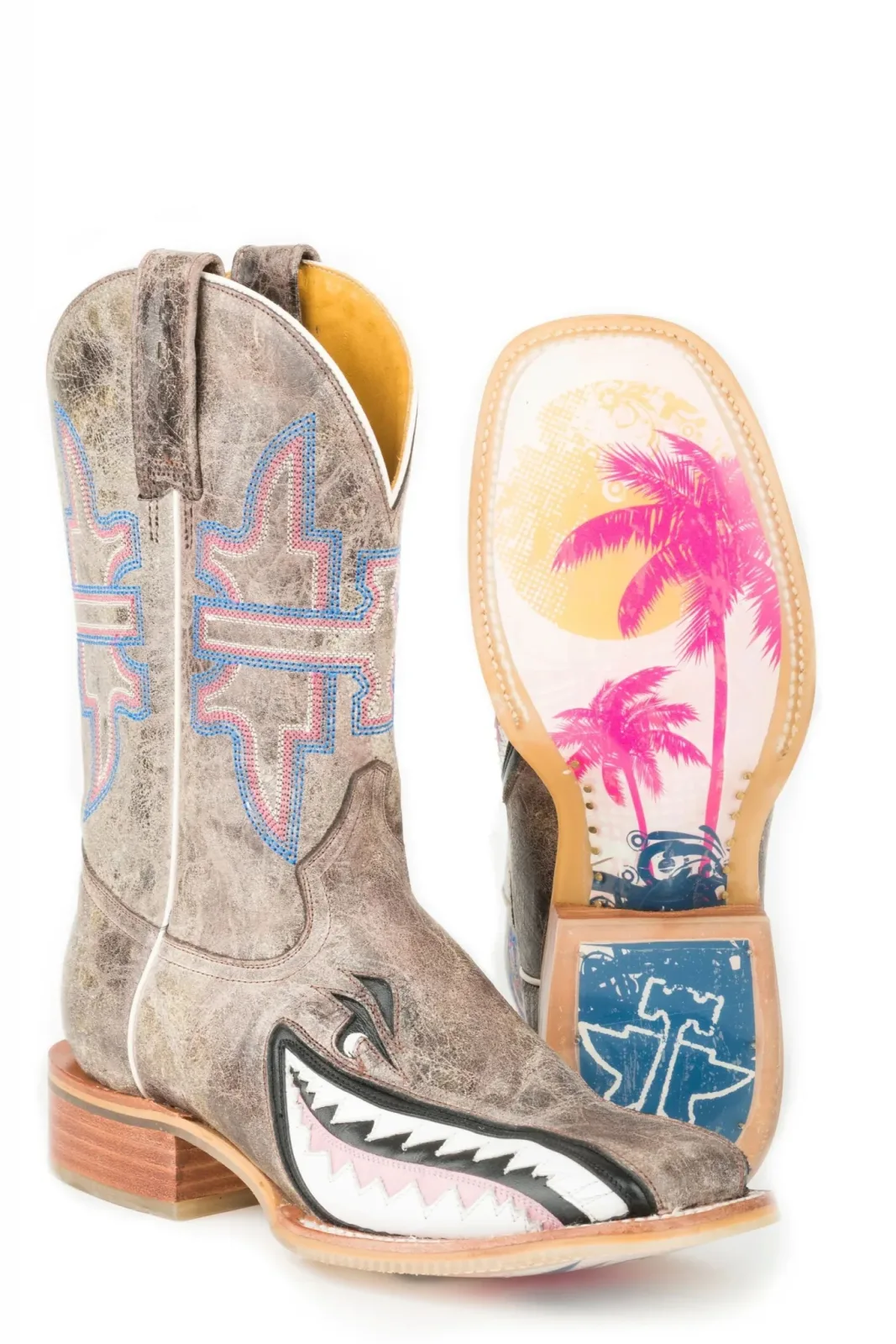 Tin Haul Ladies Man Eater Square Toe Boots