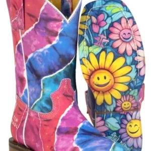 Tin Haul Little Kids Kaleidoscope Square Toe Boots