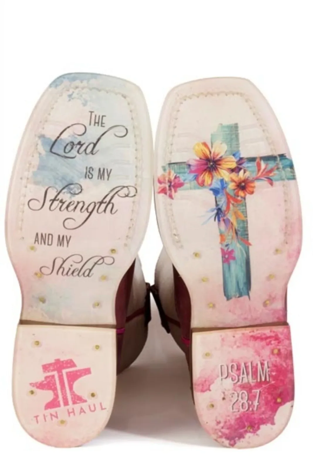 Tin Haul Little Kids Love Jesus Square Toe Boots - Image 2