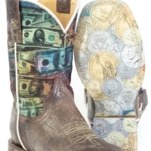 Tin Haul Little Kids Make It Rain Square Toe Boots
