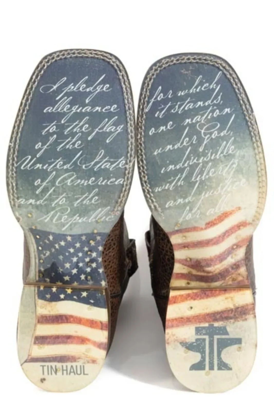 Tin Haul Mens Flag Of The Proud Square Toe Boots - Image 2