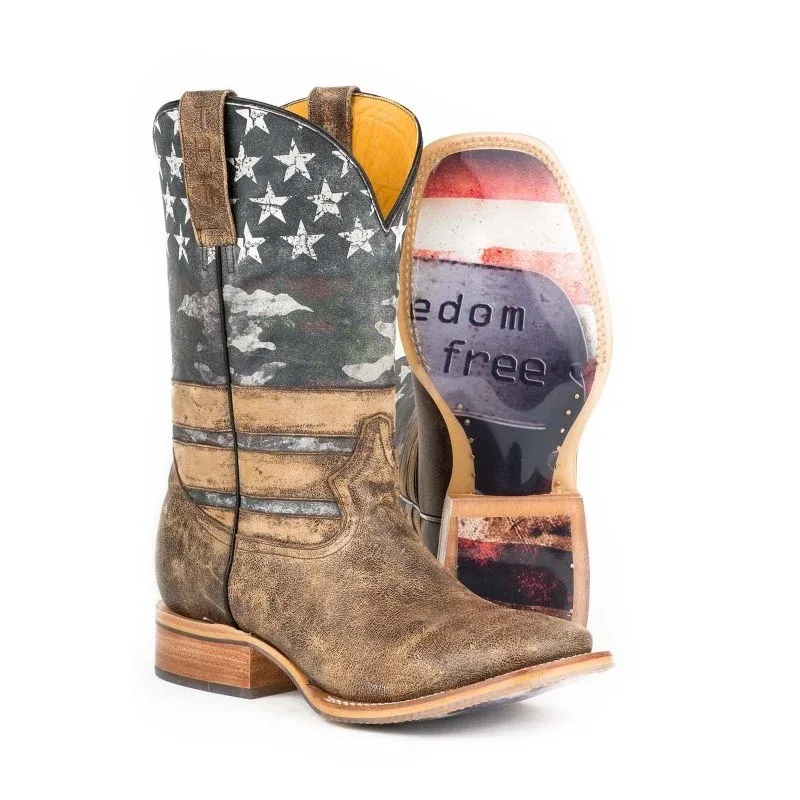 Tin Haul Mens Freedom Square Toe Boots - Image 2
