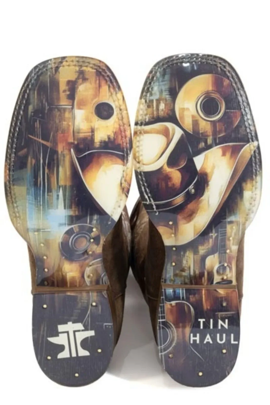 Tin Haul Mens Hat and Soul Square Toe Boots - Image 2